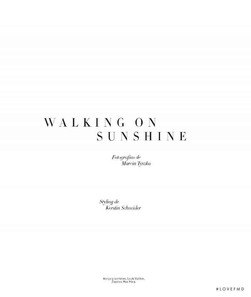 Walking On Sunshine, March 2019