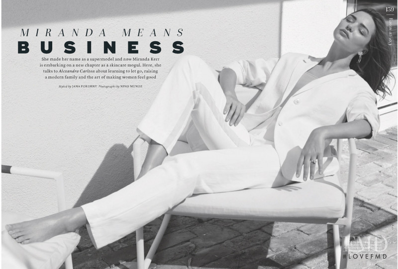 Miranda Kerr featured in Miranda Means Business, April 2019