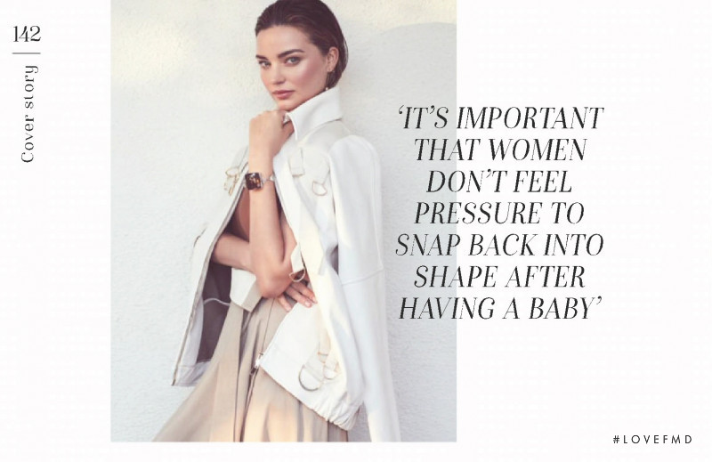 Miranda Kerr featured in Miranda Means Business, April 2019