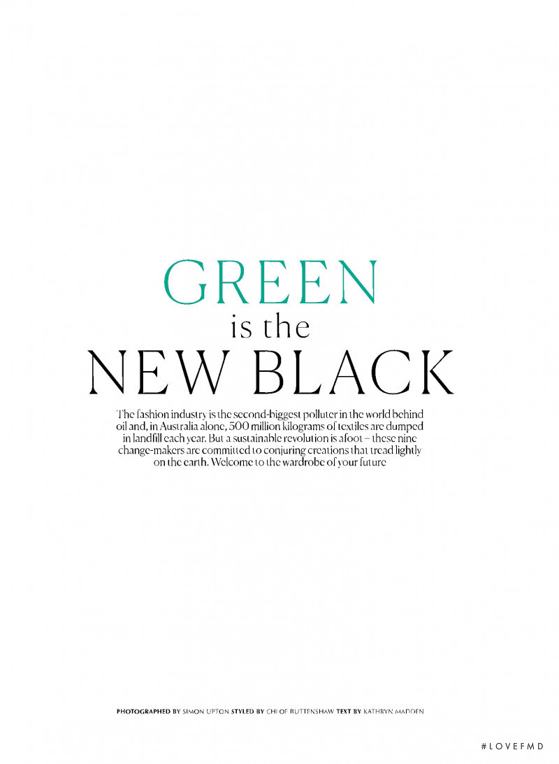 Green is the New Black, February 2019