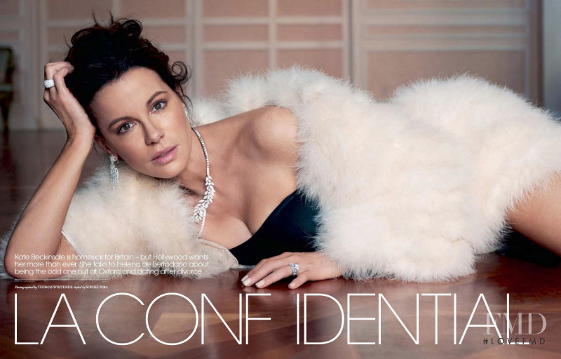 Kate Beckinsale featured in La Confidential, January 2019