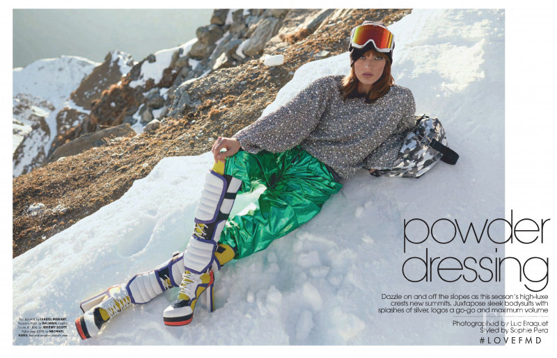 Louise Lefebure featured in Powder Dressing, February 2019
