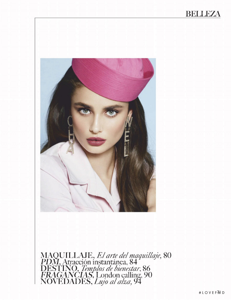 Taylor Hill featured in El arte del maquillaje, March 2019