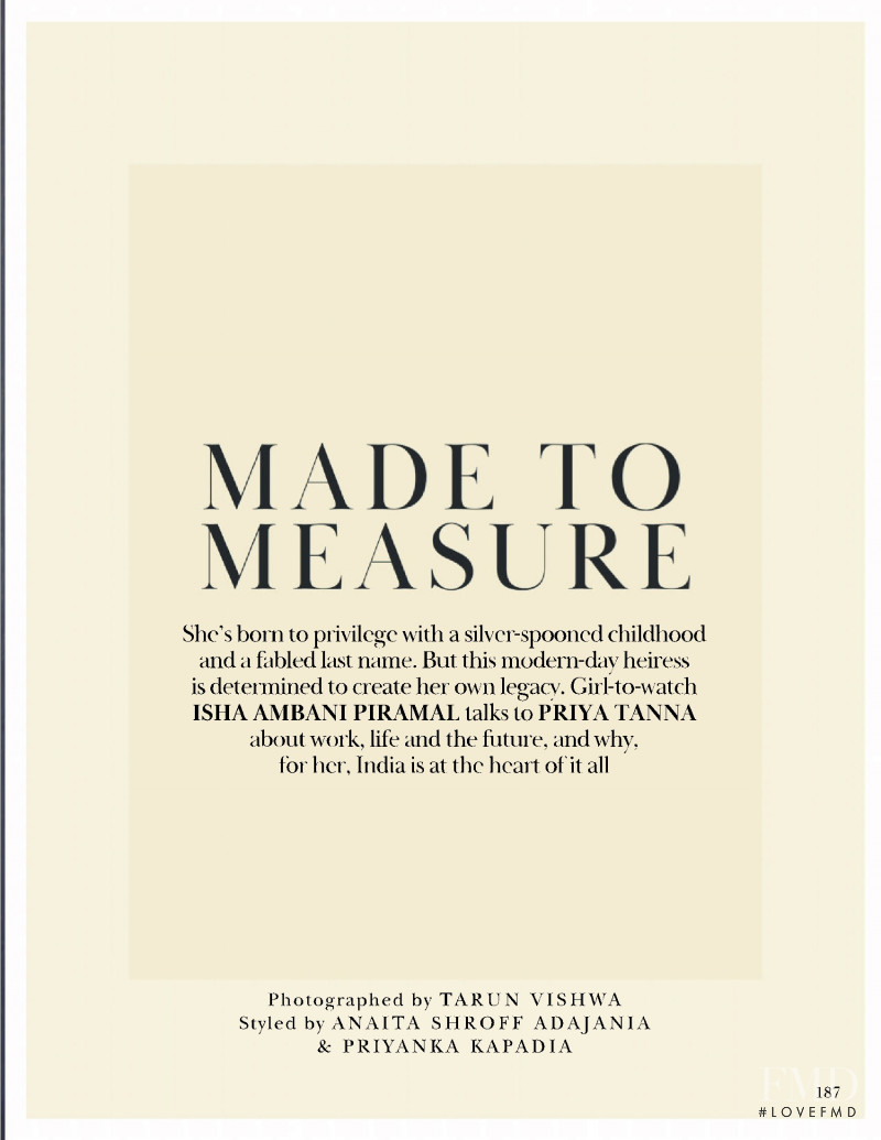 Made To Measure, February 2019