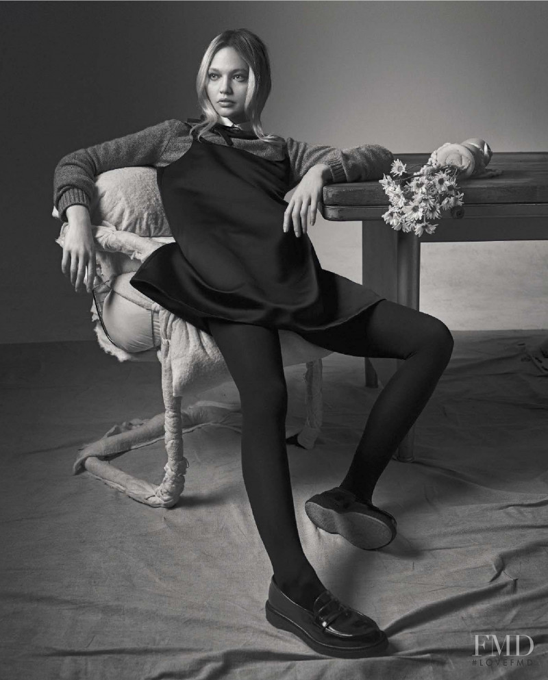 Sasha Pivovarova featured in Odyssy, February 2019