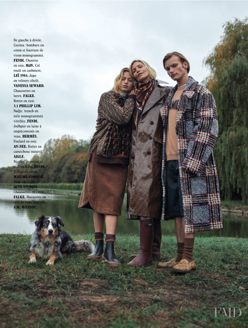 Nadja Auermann featured in We are family, December 2018