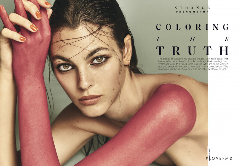 Vittoria Ceretti featured in Coloring The Truth, March 2019