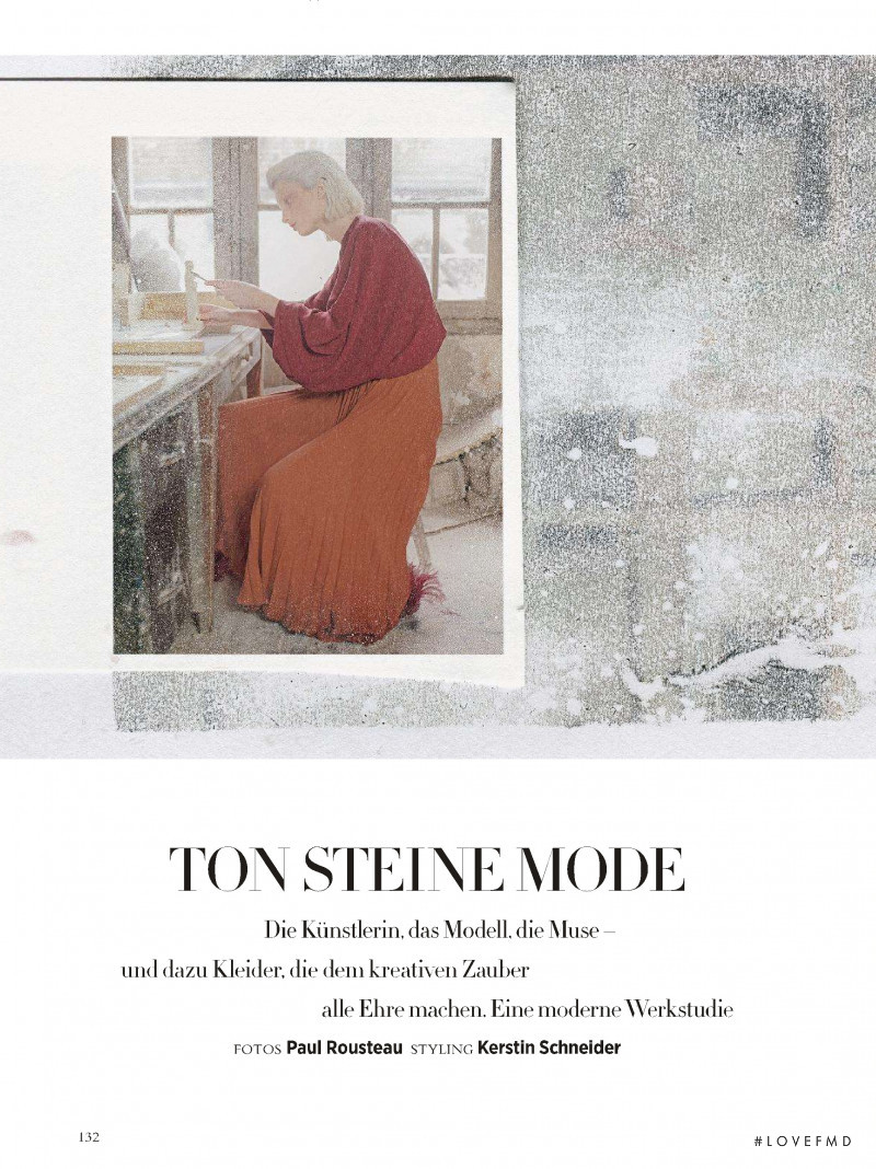 Kristin Soley Drab featured in Ton Steine Mode, March 2019