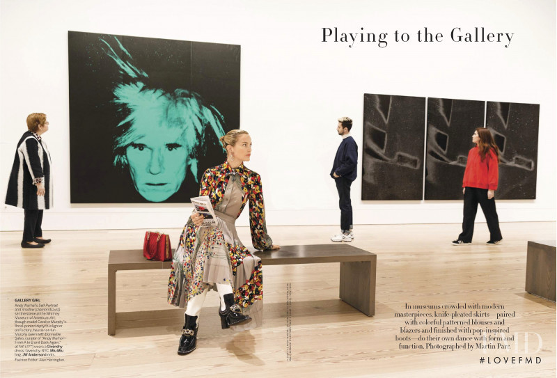 Carolyn Murphy featured in Playing to the Gallery, April 2019