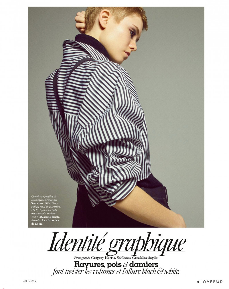 Maike Inga featured in Identite Graphique, April 2019