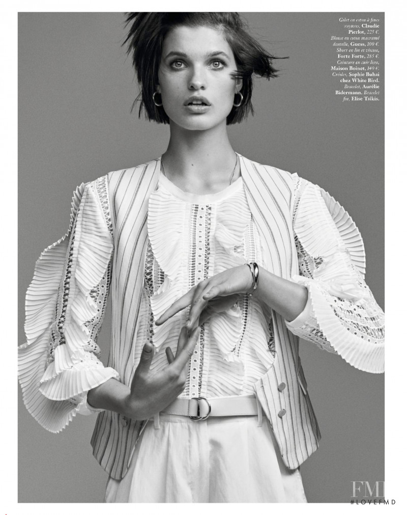 Julia van Os featured in Blanc Comme L\'Été, April 2019