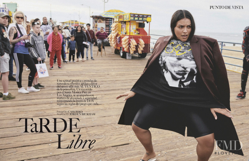 Paloma Elsesser featured in Tarde Libre, April 2019