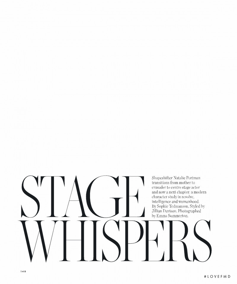 Stage Whispers, April 2019