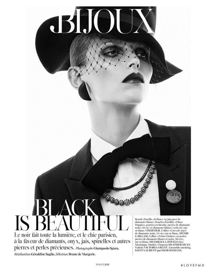 Karlina Caune featured in Black is beautiful, September 2014