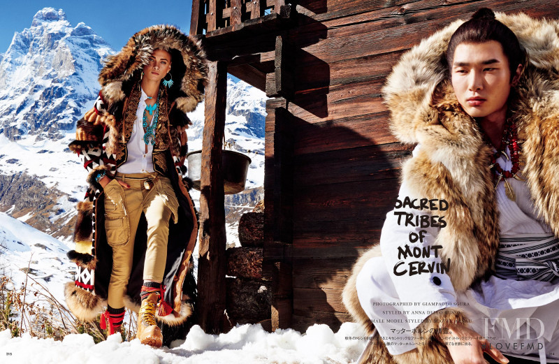 Anna Selezneva featured in Sacred Tribes of Mont cervin, October 2015