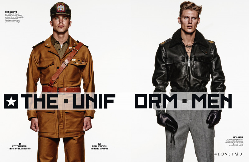 Mikkel Jensen featured in The Uniform Men, September 2015