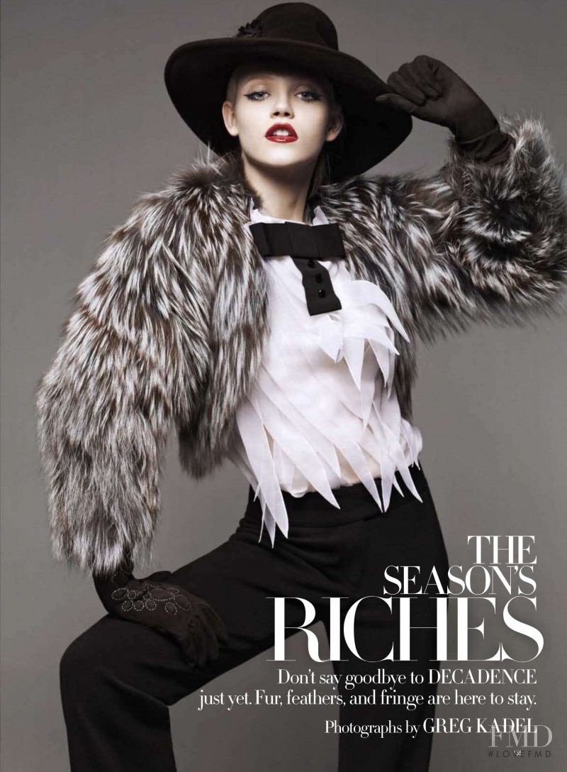 Ginta Lapina featured in The Season\'s Riches, June 2010