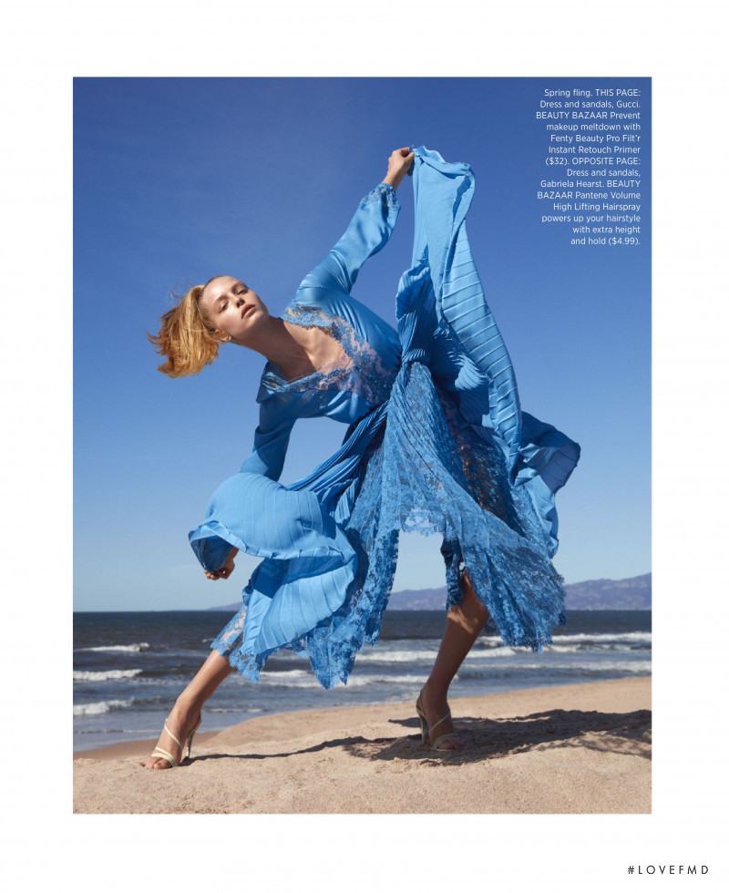 Abby Champion featured in Pleats, April 2019