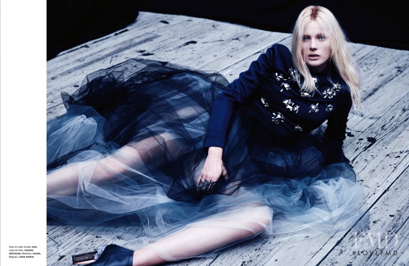 Anne Vyalitsyna featured in L\'Ange Noir, October 2012