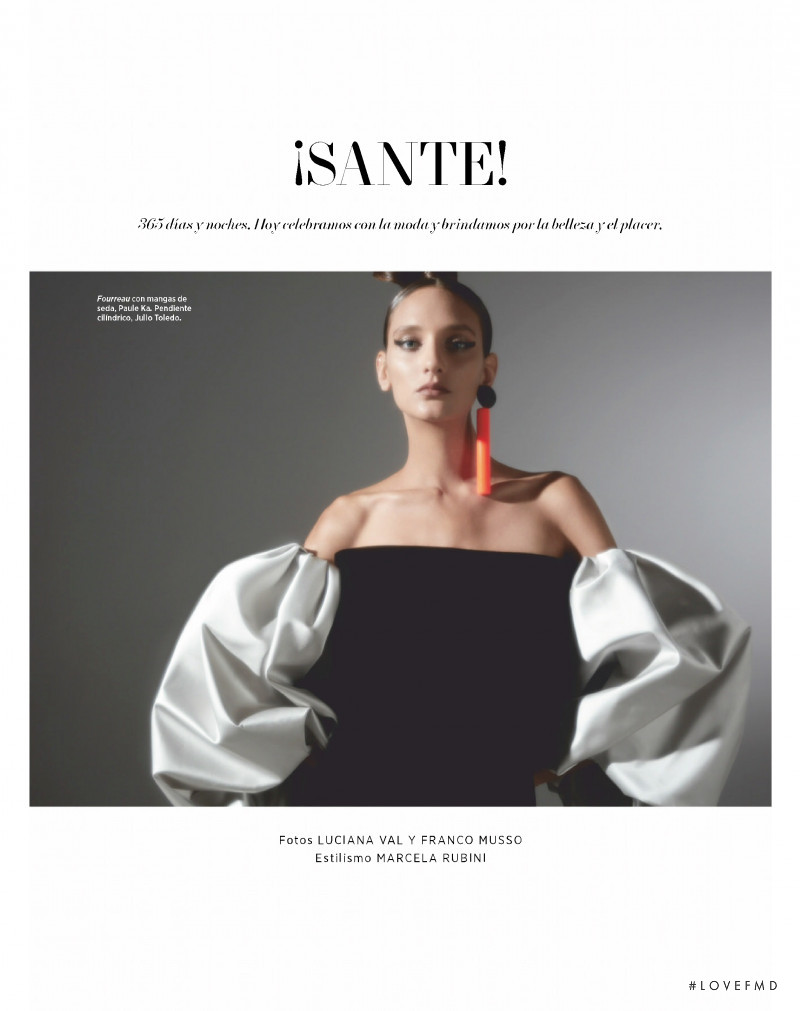 Valentina Wende featured in Sante, April 2019