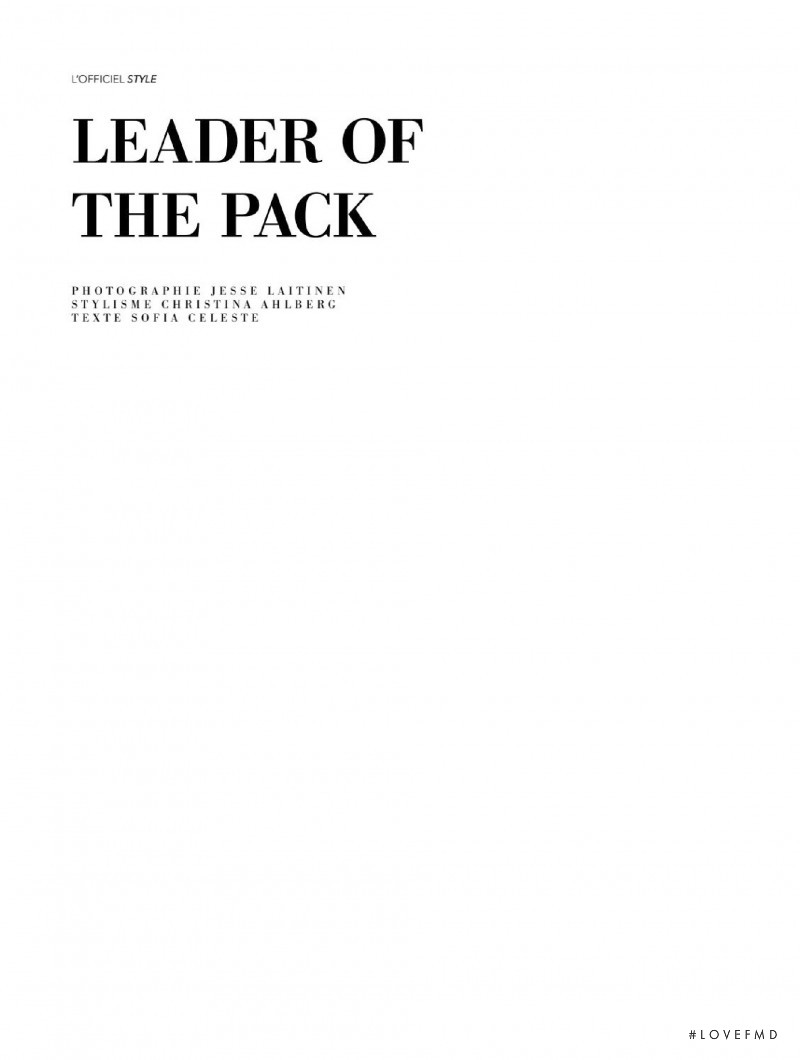 Leader of the pack, April 2019