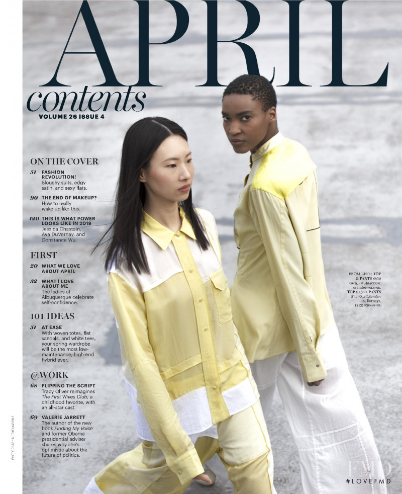 Jing Wen featured in The New Suit, April 2019