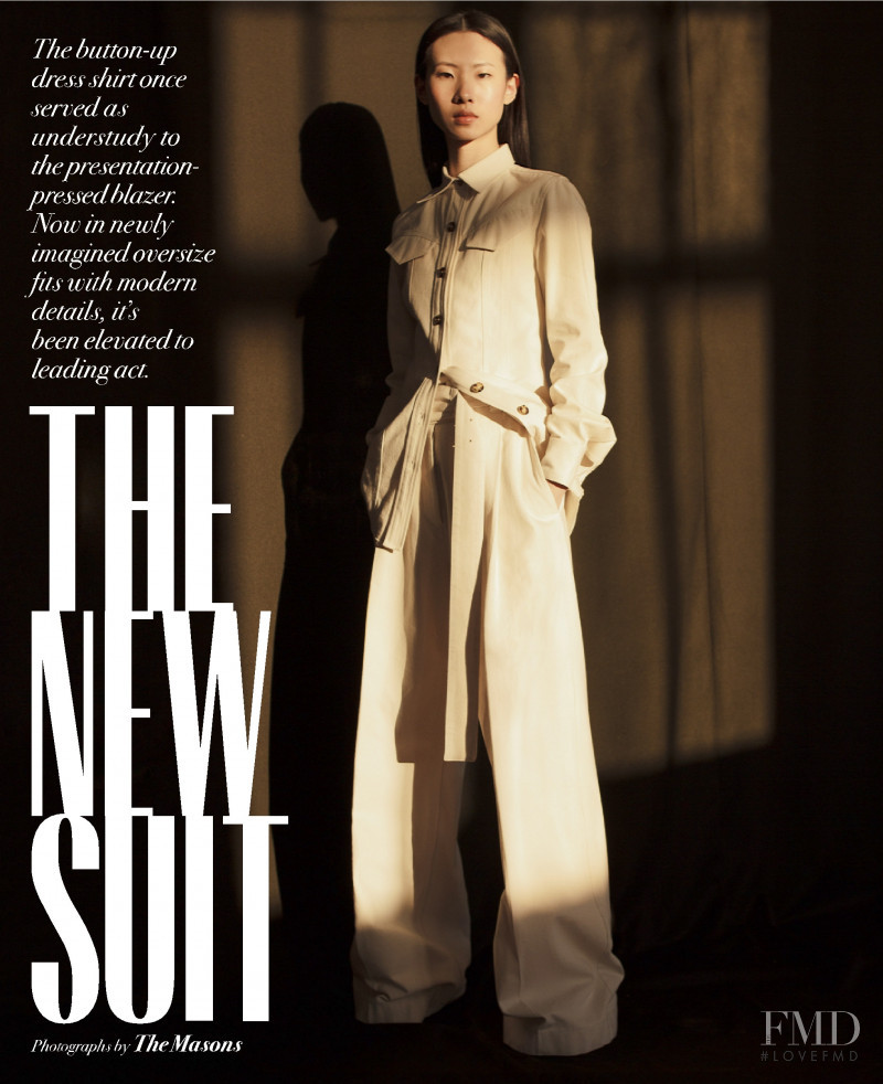 Jing Wen featured in The New Suit, April 2019