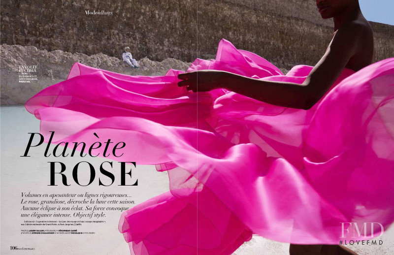 Symone Challenger featured in Planete Rose, April 2019