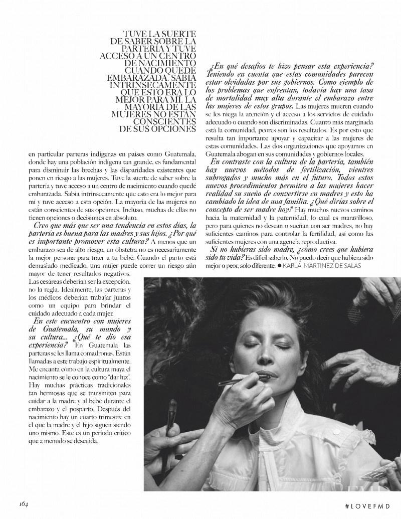 Christy Turlington featured in Punto De Vista: Christy Turlington, May 2019