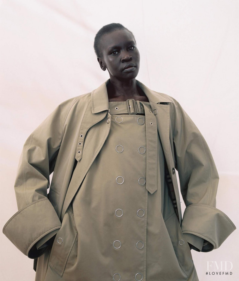 Alek Wek featured in Modern Classic Khaki, May 2019