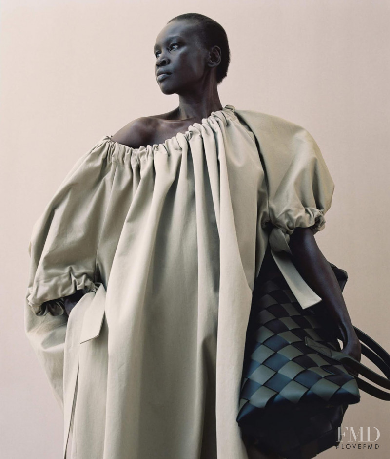 Alek Wek featured in Modern Classic Khaki, May 2019