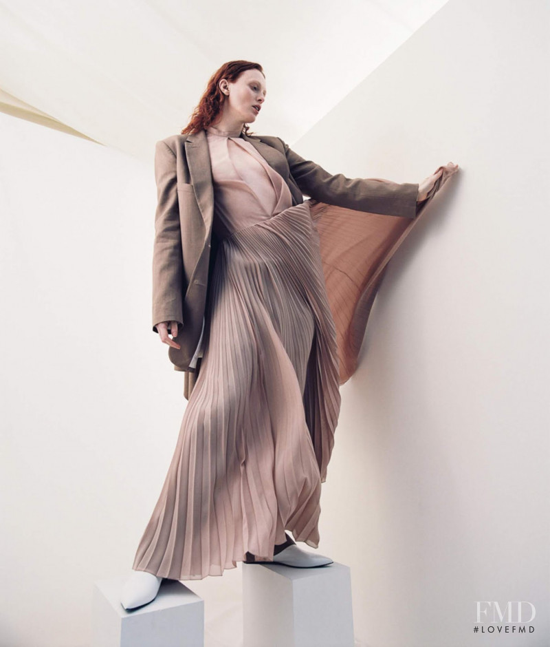 Karen Elson featured in Modern Classic Khaki, May 2019