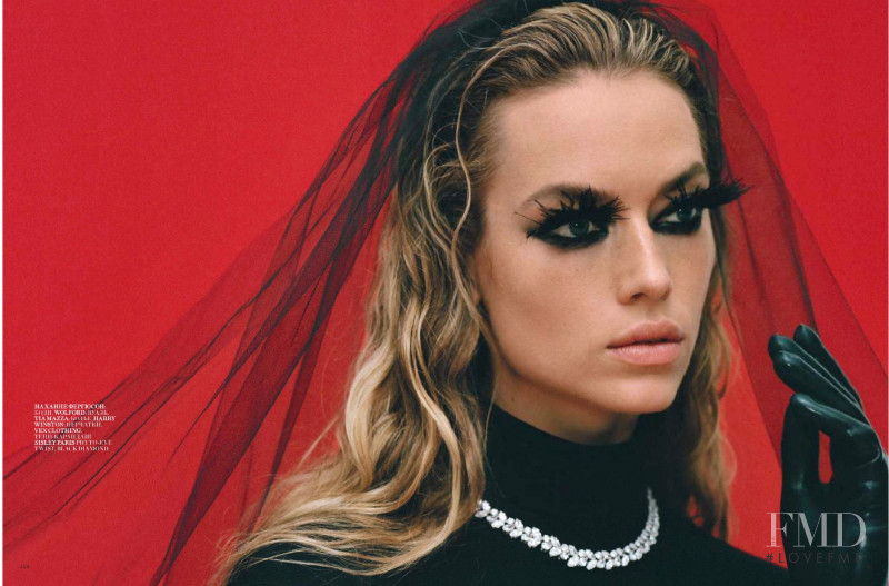 Hannah Ferguson featured in Bride portrait, May 2019