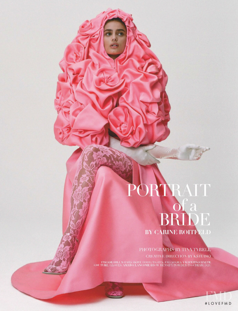 Taylor Hill featured in Portrait of a Bride, May 2019