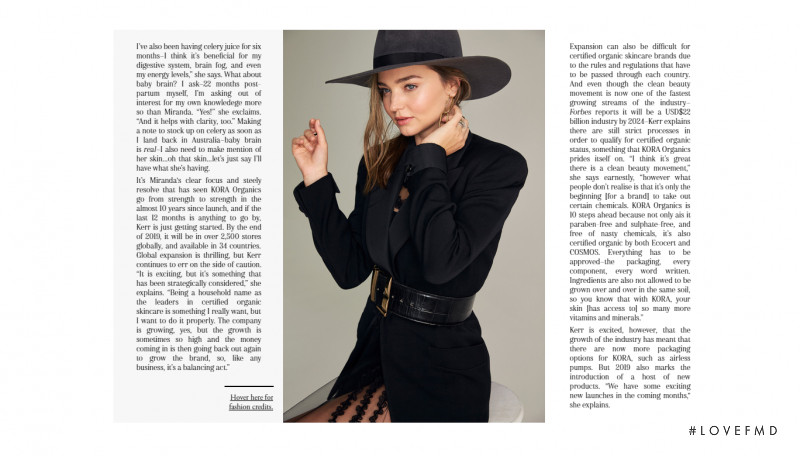 Miranda Kerr featured in Miranda Inc., March 2019