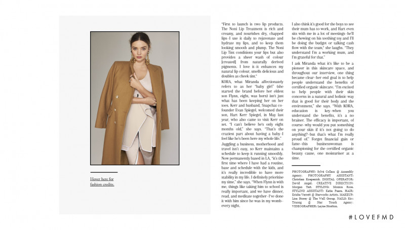 Miranda Kerr featured in Miranda Inc., March 2019