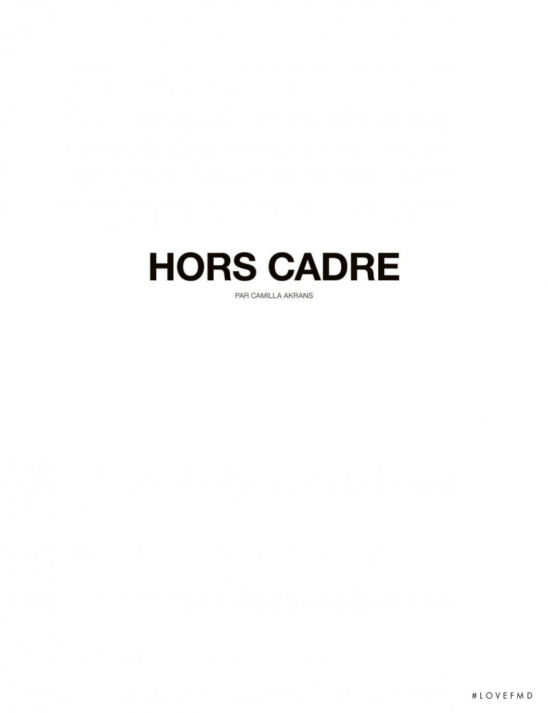 Hors Cadre, October 2012