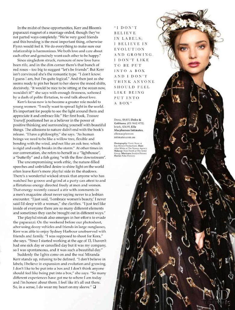 Miranda Kerr featured in Desperately Seeking Miranda, November 2014