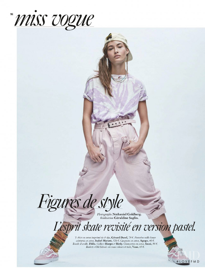 Grace Elizabeth featured in Figures de style, May 2019