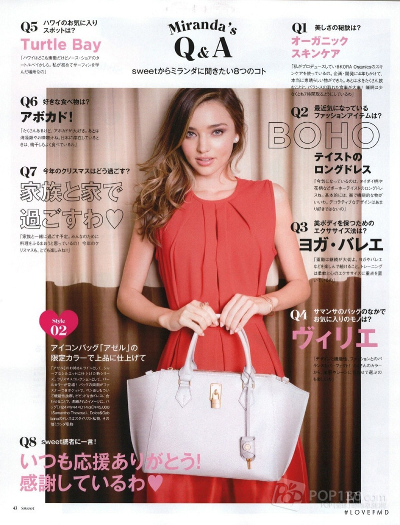 Miranda Kerr featured in Samantha Thavasa meets Miranda Kerr, January 2015