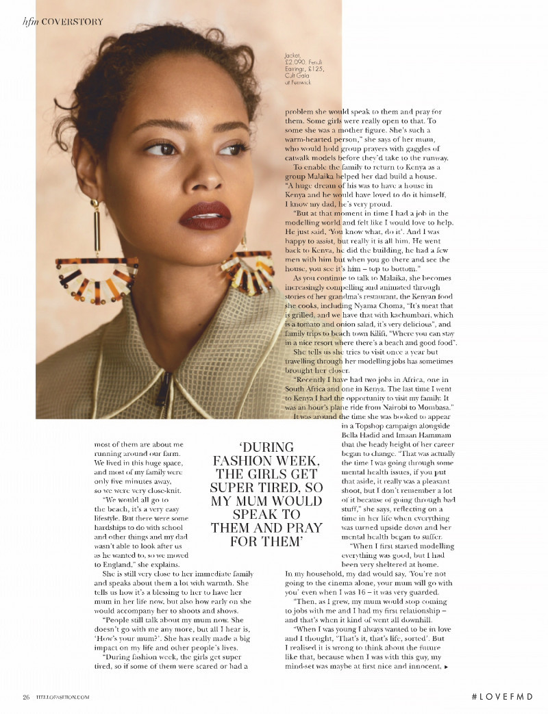 Malaika Firth featured in The Making Of Malaika, June 2019