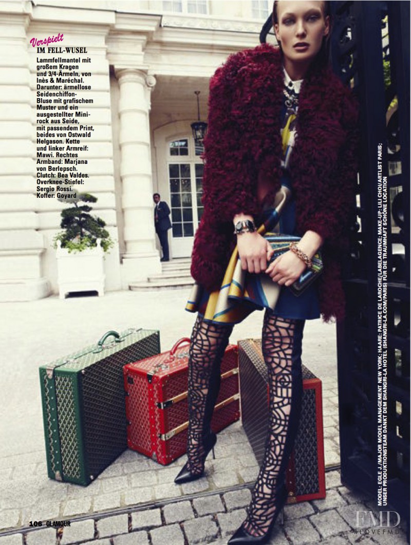 Egle Jezepcikaite featured in Bonjour Madame Pompadour, October 2012