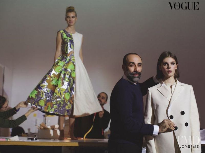 Victoria Tuaz featured in Victoria Tuaz Rabih Kayrouz Haute Couture, January 2018