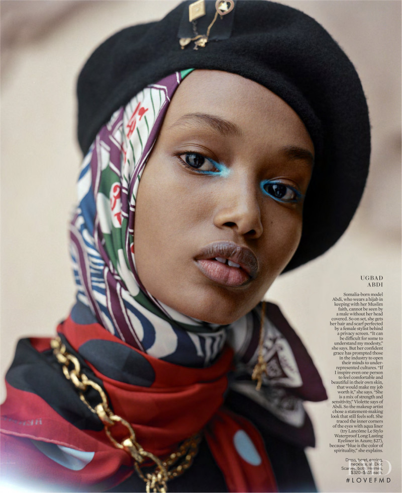 Ugbad Abdi featured in Next Wave Beauty, May 2019
