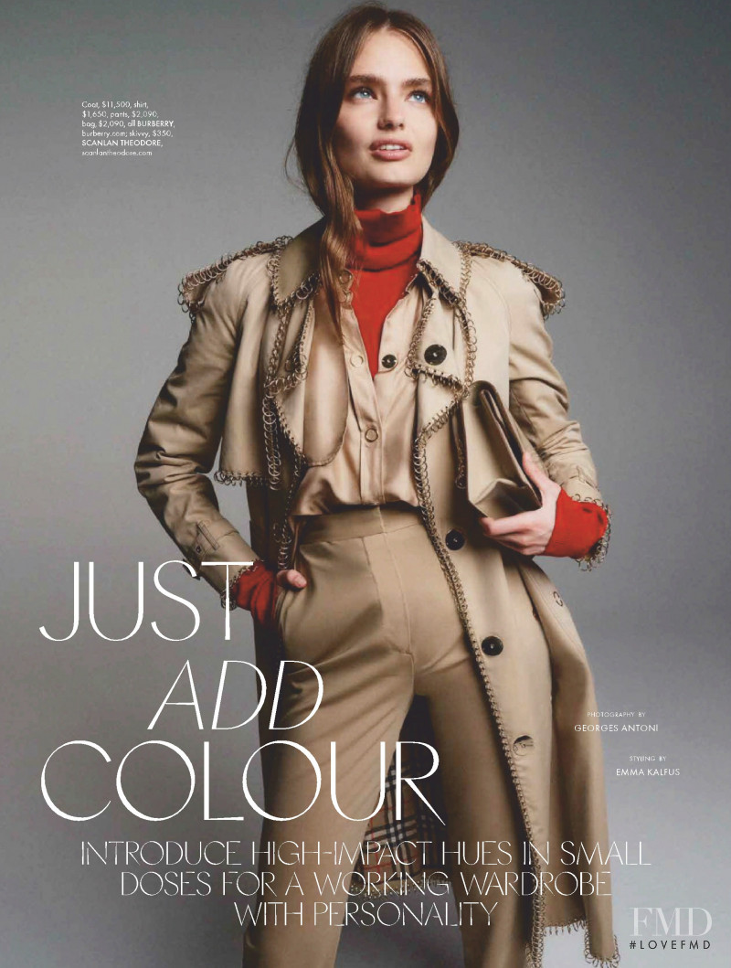 Anna Mila Guyenz featured in Just Add Colour, May 2019