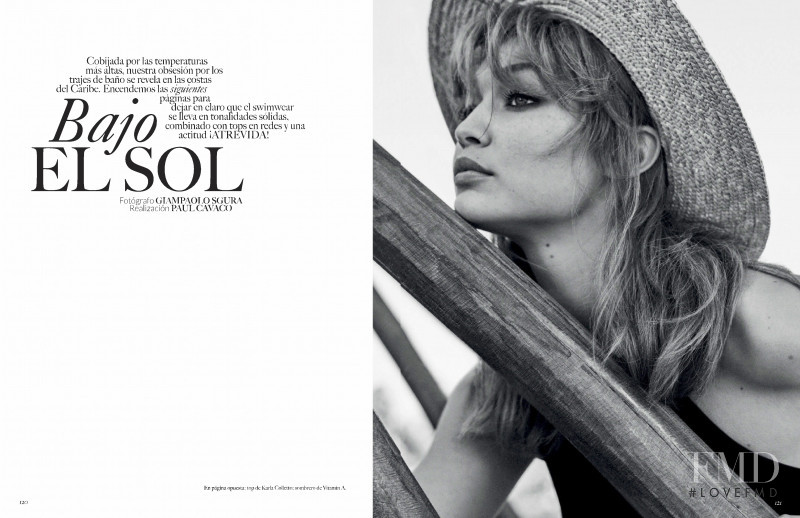 Gigi Hadid featured in Bajo El Sol, June 2019