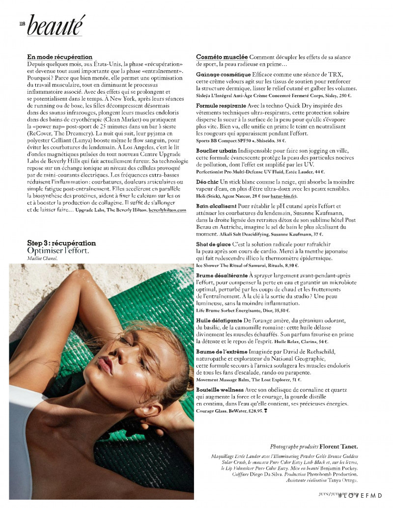 Karlie Kloss featured in Elan Sportif, June 2019