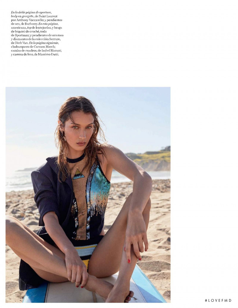 Bella Hadid featured in Surcando Las Olas, June 2019