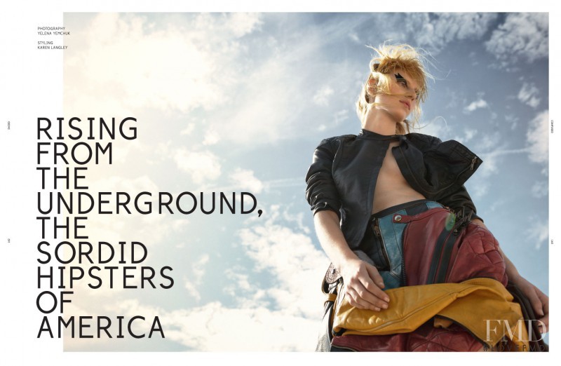 Julia Nobis featured in Rising From The Underground, The Sordid Hipsters Of America, October 2012