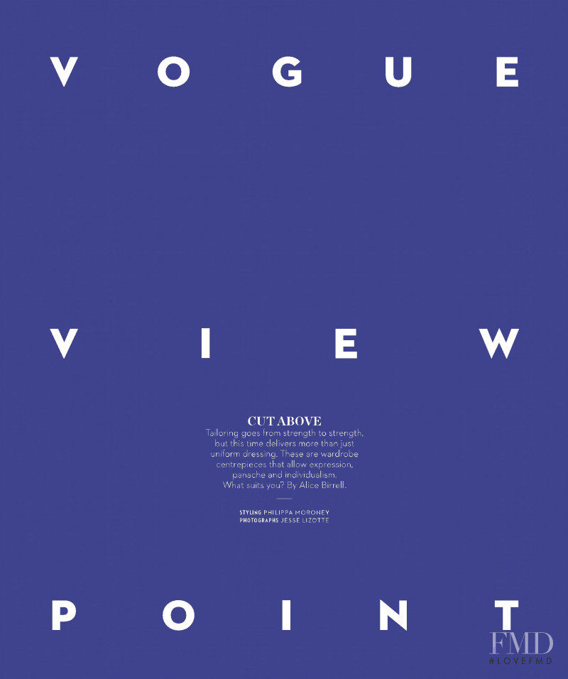 Vogue View - Cut Above, June 2019